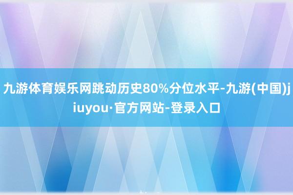 九游体育娱乐网跳动历史80%分位水平-九游(中国)jiuyou·官方网站-登录入口