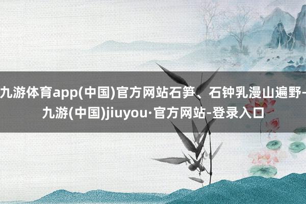 九游体育app(中国)官方网站石笋、石钟乳漫山遍野-九游(中国)jiuyou·官方网站-登录入口